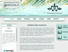 Tablet Screenshot of funerariaclassica.com